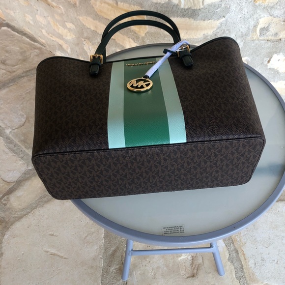 NWT Michael Kors Center Stripe tote handbag purse - Picture 7 of 8